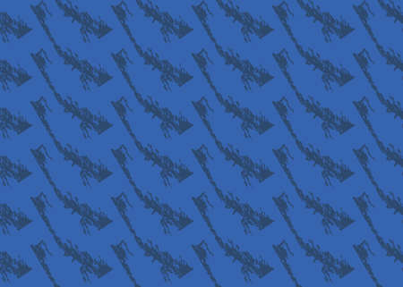 Vector texture background, seamless pattern. Hand drawn and blue colors.