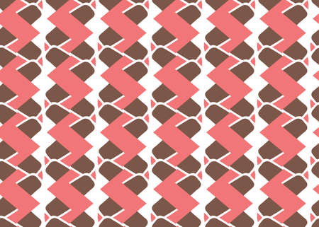 Vector texture background, seamless pattern. Hand drawn, red, brown and white colors.のイラスト素材