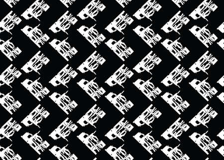 Vector texture background, seamless pattern. Hand drawn, black and white colors.