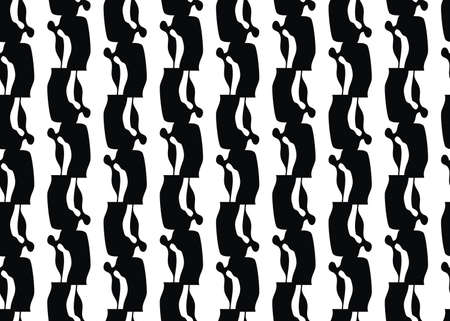 Vector texture background, seamless pattern. Hand drawn, black and white colors.のイラスト素材