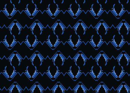 Vector texture background, seamless pattern. Hand drawn, blue and black colors.のイラスト素材