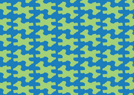 Vector texture background, seamless pattern. Hand drawn, green and blue colors.