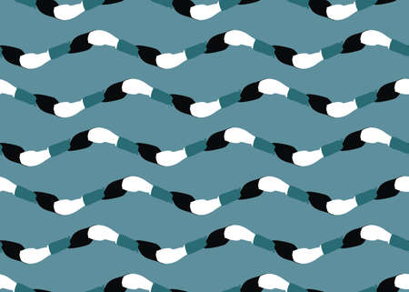 Vector texture background, seamless pattern. Hand drawn, blue, white and black colors.