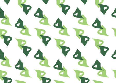 Vector texture background, seamless pattern. Hand drawn, green and white colors.