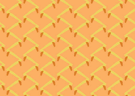 Vector texture background, seamless pattern. Hand drawn, yellow and orange colors.