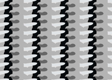 Vector texture background, seamless pattern. Hand drawn, black, grey and white colors.