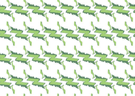 Vector texture background, seamless pattern. Hand drawn, green and white colors.のイラスト素材