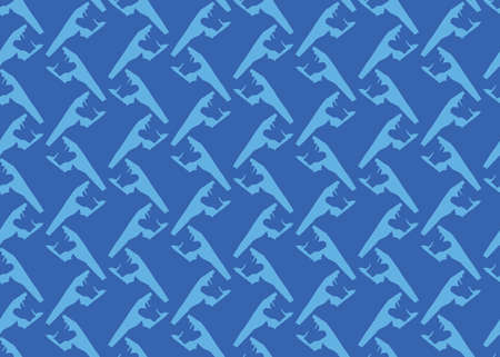 Vector texture background, seamless pattern. Hand drawn and blue colors.のイラスト素材