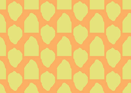 Vector texture background, seamless pattern. Hand drawn, yellow and orange colors.