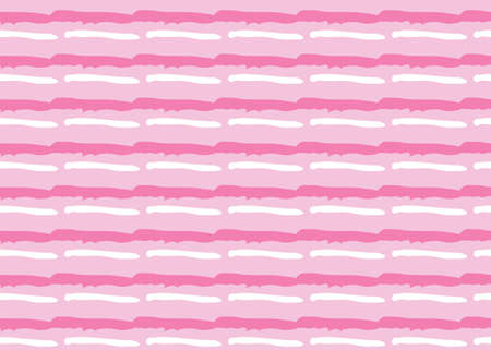 Vector texture background, seamless pattern. Hand drawn, pink and white colors.のイラスト素材