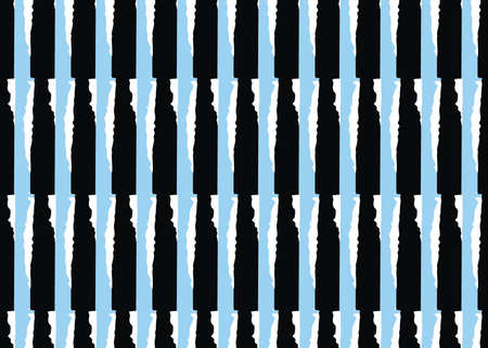 Vector texture background, seamless pattern. Hand drawn, blue, white and black colors.