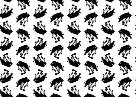 Vector texture background, seamless pattern. Hand drawn, black and white colors.