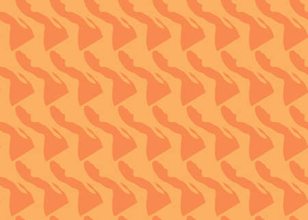 Vector texture background, seamless pattern. Hand drawn and orange colors.