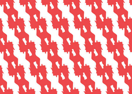 Vector texture background, seamless pattern. Hand drawn, red and white colors.のイラスト素材