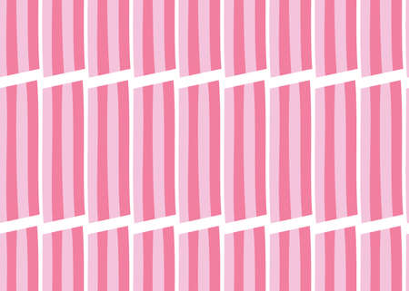 Vector texture background, seamless pattern. Hand drawn, pink and white colors.のイラスト素材