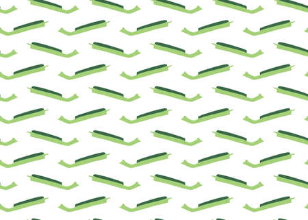 Vector texture background, seamless pattern. Hand drawn, green and white colors.のイラスト素材