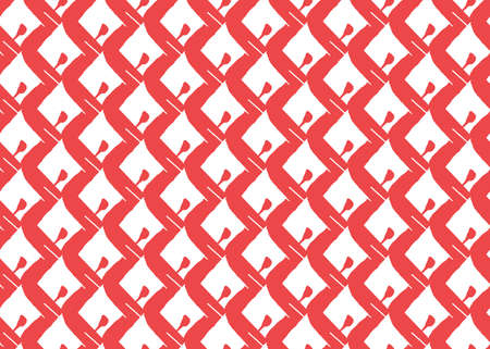 Vector texture background, seamless pattern. Hand drawn, red and white colors.のイラスト素材