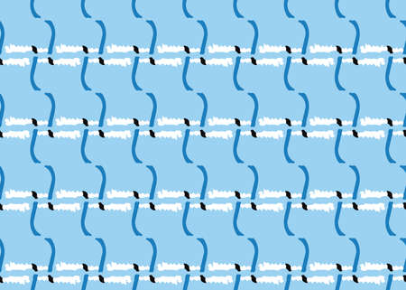 Vector texture background, seamless pattern. Hand drawn, blue, white and black colors.のイラスト素材