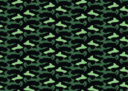 Vector texture background, seamless pattern. Hand drawn, green and black colors.のイラスト素材