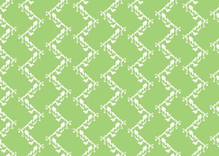Vector texture background, seamless pattern. Hand drawn, green and white colors.のイラスト素材