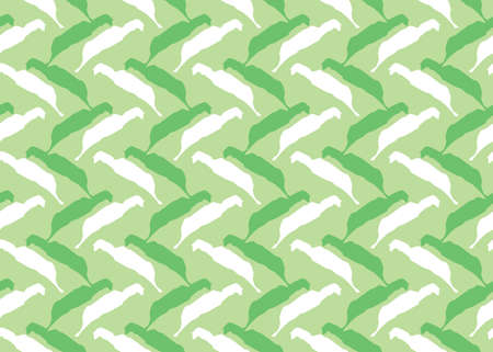 Vector texture background, seamless pattern. Hand drawn, green and white colors.のイラスト素材