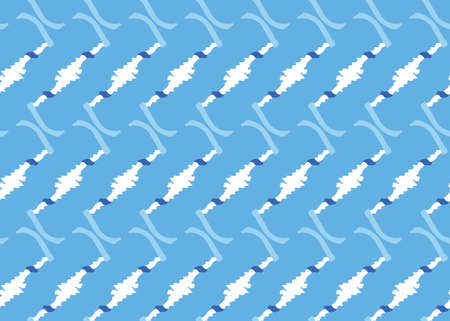 Vector texture background, seamless pattern. Hand drawn, blue and white colors.のイラスト素材