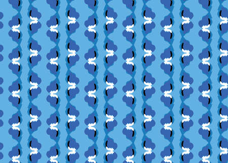 Vector texture background, seamless pattern. Hand drawn, blue, black and white colors.のイラスト素材