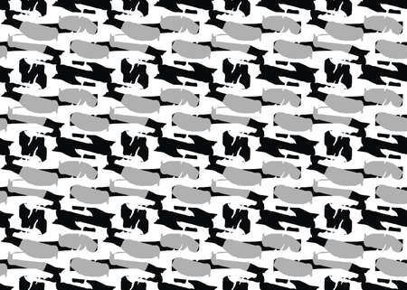 Vector texture background, seamless pattern. Hand drawn, black, grey and white colors.のイラスト素材