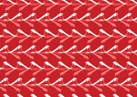 Vector texture background, seamless pattern. Hand drawn, red and white colors.のイラスト素材