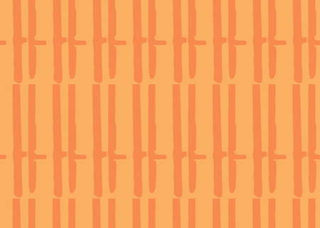 Vector texture background, seamless pattern. Hand drawn and orange colors.のイラスト素材