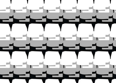 Vector texture background, seamless pattern. Hand drawn, black, grey and white colors.のイラスト素材
