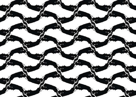 Vector texture background, seamless pattern. Hand drawn, black and white colors.のイラスト素材