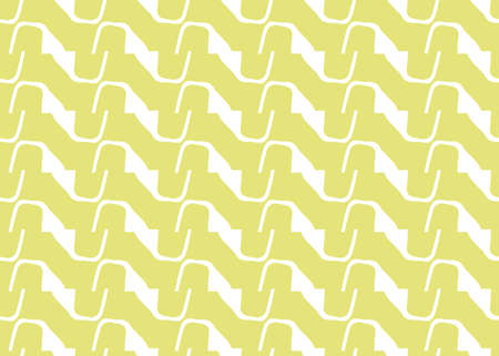Vector texture background, seamless pattern. Hand drawn, yellow and white colors.のイラスト素材
