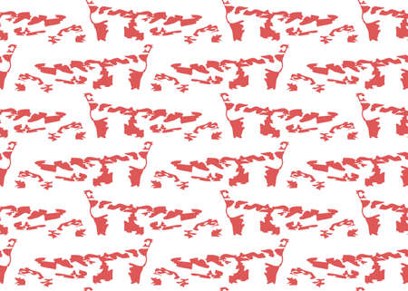 Vector texture background, seamless pattern. Hand drawn, red and white colors.のイラスト素材