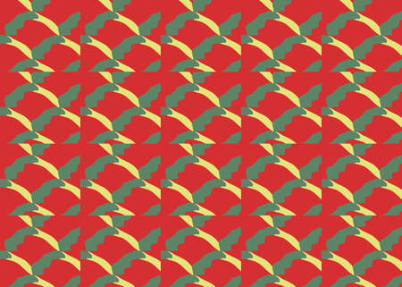 Vector texture background, seamless pattern. Hand drawn, red, green and yellow colors.