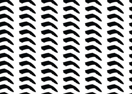 Vector texture background, seamless pattern. Hand drawn, white and black colors.のイラスト素材