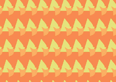 Vector texture background, seamless pattern. Hand drawn, yelow and orange colors.のイラスト素材