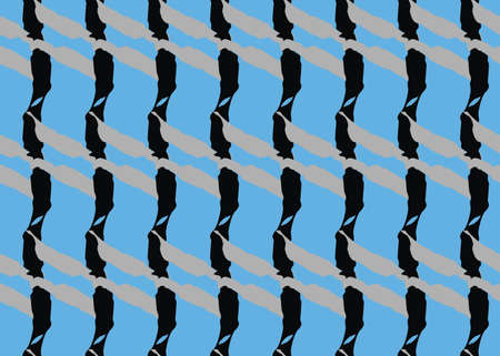 Vector texture background, seamless pattern. Hand drawn, blue, grey and black colors.