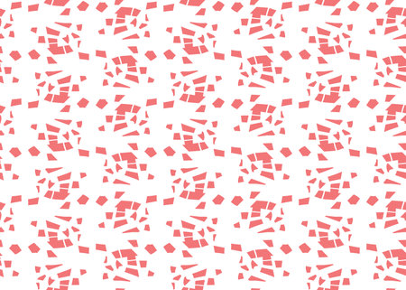Vector texture background, seamless pattern. Hand drawn, red and white colors.のイラスト素材