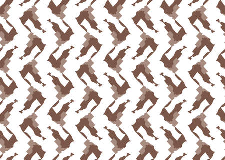 Vector texture background, seamless pattern. Hand drawn, brown and white colors.