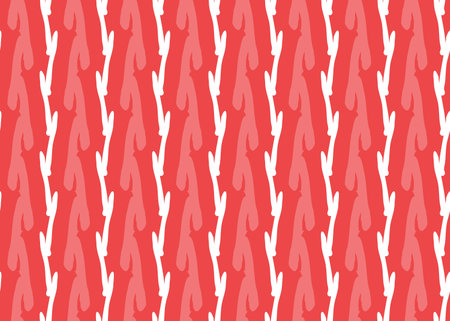 Vector texture background, seamless pattern. Hand drawn, red and white colors.のイラスト素材