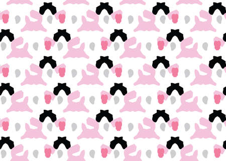 Vector texture background, seamless pattern. Hand drawn, pink, grey, black and white colors.のイラスト素材