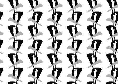Vector texture background, seamless pattern. Hand drawn, black, grey and white colors.のイラスト素材