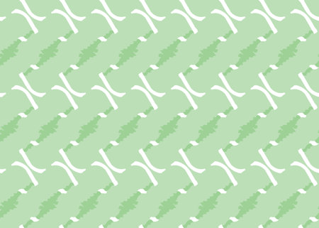 Vector texture background, seamless pattern. Hand drawn, green and white colors.のイラスト素材