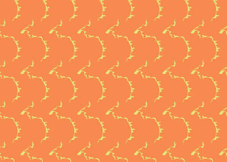 Vector texture background, seamless pattern. Hand drawn, orange and yellow colors.