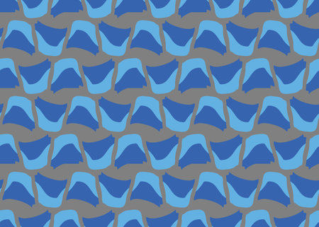 Vector texture background, seamless pattern. Hand drawn, blue and grey colors.