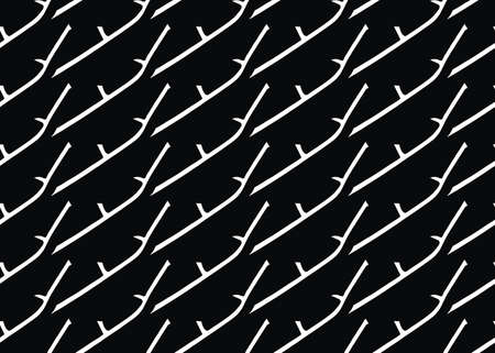 Vector texture background, seamless pattern. Hand drawn, black and white colors.のイラスト素材