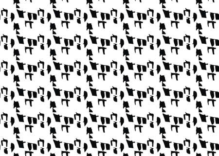 Vector texture background, seamless pattern. Hand drawn, black and white colors.のイラスト素材