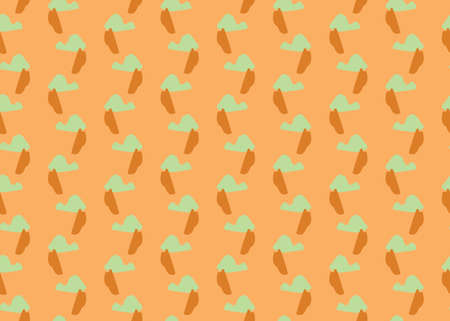 Vector texture background, seamless pattern. Hand drawn, orange and blue colors.のイラスト素材