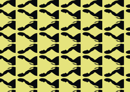 Vector texture background, seamless pattern. Hand drawn, yellow and black colors.のイラスト素材